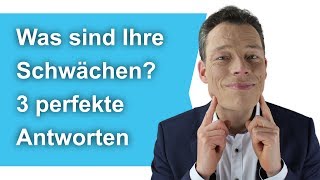 Was sind Ihre Schwächen 3 Beispiele für Antworten Fragen im Vorstellungsgespräch Tipps Wehrle [upl. by Uhsoj]