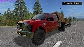 Farming Simulator 2017 F350 Flatbed Mod [upl. by Oetomit]