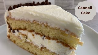 cannoli cake cannoli cake recipe is easy to make cannoli cake [upl. by Lyrehs]