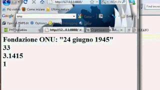 CORSO BASE PHP LEZIONE 02 [upl. by Luapnhoj]