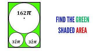 Can you calculate area of the Green shaded region  Rectangle  math maths  geometry [upl. by Alolomo]