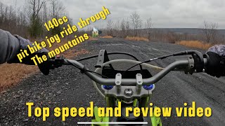 140cc pit bike mountain ride [upl. by Hickey]