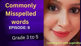 Misspelled words grade3 basic conceptsvocabulary Dictate English language [upl. by Norma]