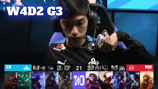 C9 vs 100  Week 4 Day 2 S12 LCS Spring 2022  Cloud 9 vs 100 Thieves W4D2 Full Game [upl. by Gage864]