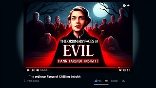 The Ordinary Faces of Evil Hannah Arendts Chilling Insight [upl. by Edya]