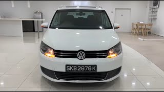 Volkswagen Touran 16 TDI AT White 2014 Sunroof Diesel  SKB2876K [upl. by Daht431]