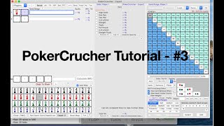 PokerCruncher Tutorial  Sample hand 3  Preflop all in versus loose aggressive player at 5nl [upl. by Sara-Ann]