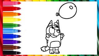 Drawing and Colouring Bluey characters Bingo  How to color Bingo [upl. by Charla]