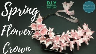 DIY Spring Flower Crown  MyInDulzens [upl. by Frankhouse]