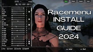 How to Install the Racemenu Mod in Skyrim Special Edition WORKS IN 2024 [upl. by Heman]