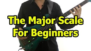 Major Scale For Bass Guitar [upl. by Oiliduab]