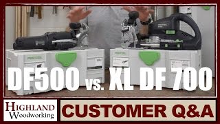 Festool Domino DF500 vs DF700 Joiner Model Comparison [upl. by Nylarad994]