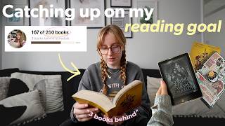 Catching up on my goodreads goal 📖⭐️ Reading vlog [upl. by Nauh830]