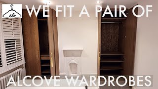 How We Installed A Pair Of Oak Veneered Alcove Wardrobes In A Single Day  Vid129 [upl. by Ariane361]