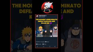 The moment when Minato defeat Raikage  naruto [upl. by Aivatan979]