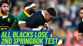 ALL BLACKS LOSE 2ND TEST TO SPRINGBOKS I A Polynesian Reaction I The Counter Ruck [upl. by Brindle]