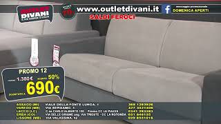 OUTLET DIVANI  Promo 08  Saldi invernali 2024 [upl. by Wallie141]