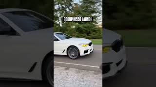 BRUTAL BMW M550 LAUNCH bmwmperformance bmwm5f90 m550i launchcontrol xdrive [upl. by Ab884]