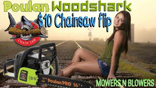 POULAN WOODSHARK CHAINSAW 10 FLIPDIY FUEL LINE amp FILTER REPLACEMENT CARBURETOR CLEANING FIX [upl. by Chema790]