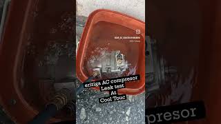 Leak Test Eritiga Compresor automobile automotivetips mechanic service modified [upl. by Ahsirt]