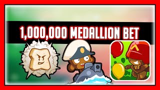 Can The Reactor Defend Boosted Camo Regrow Rainbows 1 Million Medallion Bet BTD Battles [upl. by Brunn]