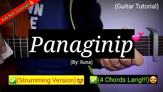 Panaginip  Iluna 4 Easy Chords Lang😍  Strumming Version Guitar Tutorial [upl. by Idur687]