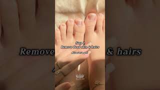 5 Steps Pedicure At Home🎀 beautifullady7 pedicure pedicureathome 1million [upl. by Jayne]