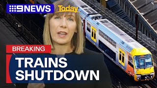 NSW Transport Minister Jo Haylen on Sydney train shutdown  9 News Australia [upl. by Nimrac831]