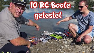 10 günstige RC Boote unter 200€ im Test Das beste darf gegen den Slash antreten [upl. by Saalocin]