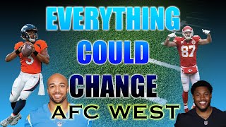 Moving Pieces in the AFC West Russell Wilson dominos Austin EkelerJosh Jacobs free agency amp more [upl. by Akired291]