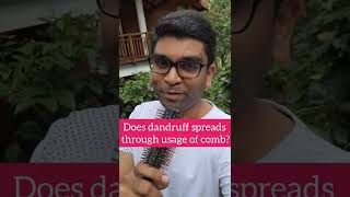 Dandruff myth busted does it spread by sharing comb shorts shortsbydermatologist [upl. by Remy]