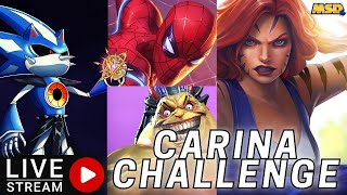 New Carinas Challenges Double Spidey Tigra and Mojo  Marvel Contest of Champions [upl. by Inohs]