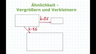 Ähnlichkeit  Vergrößern und verkleinern  Mathe einfach erklärt [upl. by Analad]