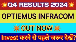 Optiemus Infracom Q4 Result 🔴 Optiemus Infracom Result 🔴 Optiemus Infracom Share Latest News [upl. by Knobloch733]