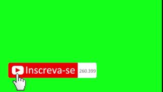 Animação tela verde Inscrevase youtube [upl. by Ynove]