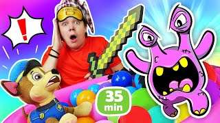 35 MIN des aventures de la PatPatrouille Vidéos avec jouets pour enfants [upl. by Neo]