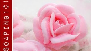 How to make cold process soap roses  Soaping101 [upl. by Mori]