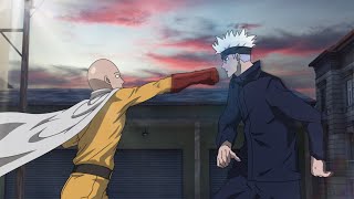 If Saitama Was In Jujutsu Kaisen Fan Animation  Saitama vs Gojo Fan Animation [upl. by Nannek]