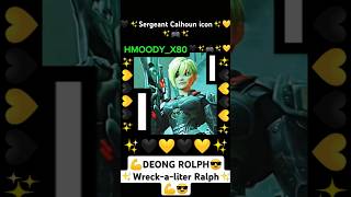 💪DEONG ROLPH😎✨Wreckaliter Ralph✨💪😎🖤✨Sergeant Calhoun icon✨💛✨💪Ralph😎✨Shorts✨ [upl. by Elocan741]