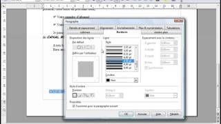 Open office ou Libre office  Texte 10  Bordures [upl. by Mecke]