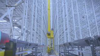 45MeterHigh Stacker Crane ASRS for Enhanced Efficiency and Space Utilization  BlueSword [upl. by Ramona460]