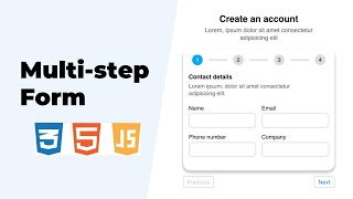 Create Multistep Form using HTML CSS amp JavaScript  Multistep Signup Form [upl. by Waltner]