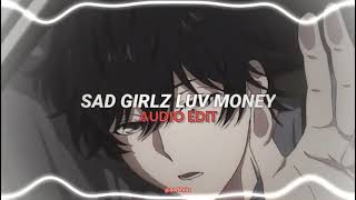 Sad girlz luv money  remix  amaarae moliya Kali uchis  edit audio [upl. by Eelyab]