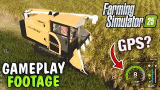 FARMING SIMULATOR 25 GAMEPLAY  GPS RICE NEW VISUALS AND FEATURES [upl. by Eimrots]