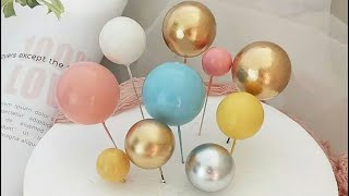 How to Make Fake Chocolate Balls 😅 Styrofoam balls for Decorating Cakes  Diy [upl. by Kryska317]