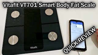 Vitafit VT701 Smart Body Fat Scale Quick Review [upl. by Janelle]