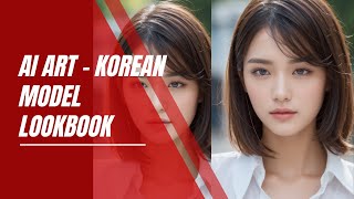 AI ART KOREAN MODEL FASHION LOOKBOOK VIDEO HD 4K [upl. by Krenn544]