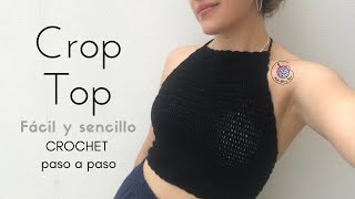 CROP TOP FACIL Y SENCILLO A CROCHET [upl. by Atenik]