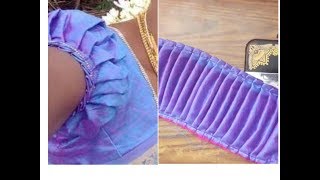 full pleated puff sleeve cutting and stitching methods [upl. by Latsryc11]