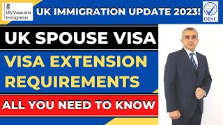 UK Spouse Visa Extension Requirements  UK Immigration UPDATE 2023  All you need to know  FAQs [upl. by Safoelc]